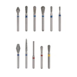 Diamond Bur FG EX Series Full Size Barrel 5pcs/Pack by AZDENT