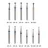 Diamond Bur FG BR Series Full Size Round 5pcs/ by AZDENT